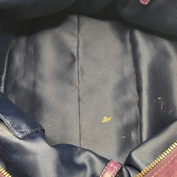 Coach Deep Purple Leather Tote - Picture 14 of 16